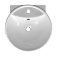 thumbnail image 3 of Renovator's Supply Large Lucille 17" Round Countertop Vessel Bathroom Sink White with Overflow, 3 of 10