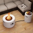 thumbnail image 4 of Gymax Ensemble de Table de Foyer Extérieur 40 000 BTU avec Support de Réservoir, Brûleur en Acier Inoxydable, 4 of 10
