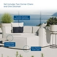 thumbnail image 2 of Modway Saybrook Outdoor Patio Upholstered Loveseat and Ottoman Set in White, 2 of 9