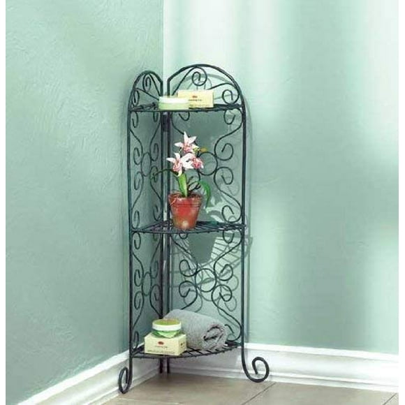 Gifts & Decor Metal Corner Plant Stand Display Shelf Unit