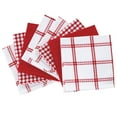 thumbnail image 2 of T-FAL Coordinating Flat Waffle Weave Dish Cloth Set, 94848 - Red - 100% Pure Cotton - 8Pk - 12 in. x 13 in., 2 of 6