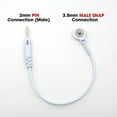 thumbnail image 2 of Adaptadores de cable TENS con descuento, conversión de conector de 3,5 mm a conector de 2 mm (cantidad: 4), 2 of 5