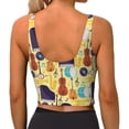 thumbnail image 2 of Yiaed Musical Instruments Print Ladies Waistcoat Women Sports Vest Vest Sports Women Sports Top Yoga Vest for women-Large, 2 of 8