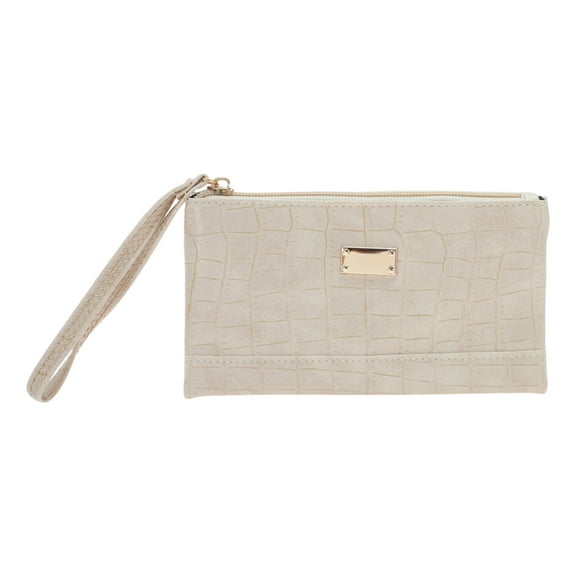 Unique Bargains 1 Pc Coin Purse Wallet Rectangular Texture Coin Purse Pouch White