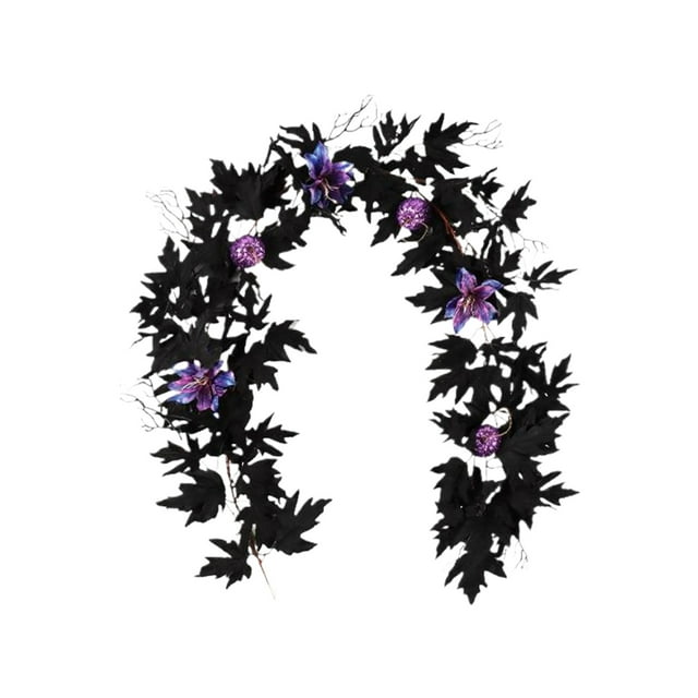 Cateissary Guirnalda de flores artificiales: decoración versátil para puertas del hogar, guirnaldas navideñas de bajo mantenimiento. Kits de decoración para fiestas Tipo A