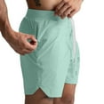 thumbnail image 2 of DODADAWANJ Athletic Shorts for Men Summer Casual Shorts Comfortable Beach Cargo Shorts with Zipper Pockets Gifts for Men Green XL, 2 of 9