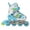 Blue, variant on Skate Gear Rainbow Adjustable Light up Inline/Quad Roller Skates for Girls and Boys (Pink - Inline, Medium)