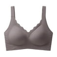 thumbnail image 3 of Vividxx Bras For Women Seamless Bras No Underwire Scalloped Push Up Bras Soft Wireless Comfort Bralettes Full Coverage Everyday Bra Comfort Underwear, 3 of 6