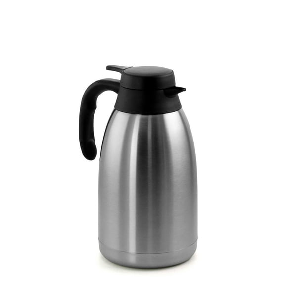 MegaChef 2L Stainless Steel Thermal Beverage Carafe for Coffee and Tea
