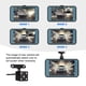 thumbnail image 4 of Pisexur Electrónica para Hombres Pantalla Inalámbrica para Auto con Estéreo de 4 Pulgadas 4K Dash Cam 1080p Cámara de Respaldo Grabadora de Conducción Electrónica para Niños, Organizador de Electróni, 4 of 8