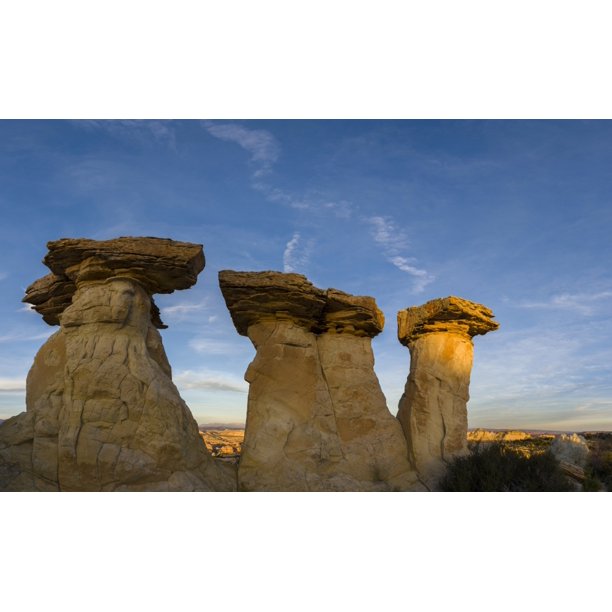 Hoodoo rock formations Grand Staircase-Escalante National Monument Utah USA Canvas Art - Panoramic Images (20 x 12)