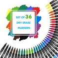 thumbnail image 5 of 36 Pack Dry Erase Markers Fine Tip Assorted Classic Colors Whiteboard Markers, 5 of 6