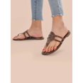 thumbnail image 2 of Women's Flat Sandals Flip Flop Sandals Dressy Thong Sandals Comfortable Summer Sandals, 2 of 4