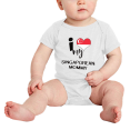 thumbnail image 2 of I Heart My Singaporean Mommy Singapore Love Flag Baby One-Pieces (White, 6-12 Months), 2 of 5