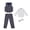 Solid, variant on Kkkded Youth Kids 4 Piece Boys Formal Gentleman Suit Set with Vest Pants Dress Shirt and Tie Toddler Dresswear Outfit for Spring Fall 1-14 Years Old