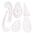 thumbnail image 4 of 6 Piezas Herramientas de Costura Regla de Ropa Juego de Herramientas de Costura Multifuncional Herramientas de Sastre Ligeras Regla de Forma Métrica Regla de Ropa Herramienta de ANGGREK Otros, 4 of 8