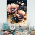 thumbnail image 2 of Designart Bold Pink And Blue Poppy Flowers I Canvas Wall Art, 2 of 5