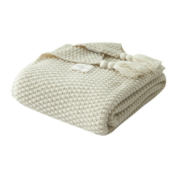 Knitted cozy blanket chunky wool blanket knitted blanket bedspread 130 * 170cm