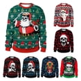 thumbnail image 2 of Sudadera con estampado navideño para hombre y mujer, jersey de cuello redondo de gran tamaño, ropa de Cosplay para fiesta de navidad, 2 of 4