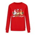thumbnail image 5 of Oksale Christmas Chickens Sweatshirt for Women Xmas Holiday Sweatshirts Loose Long Sleeve Pullover for Family Red S, 5 of 7