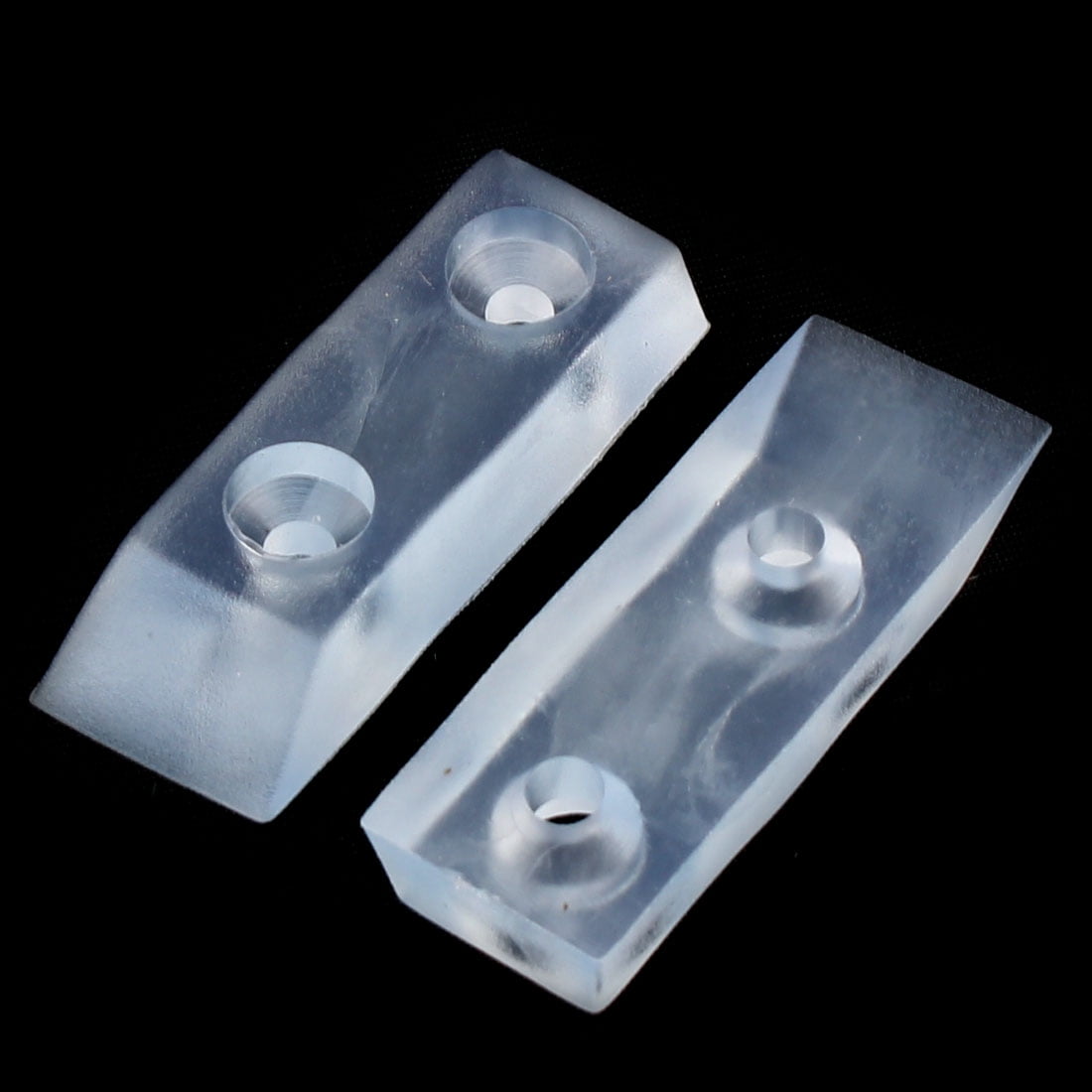 Home Rubber Rectangular Furniture Table Chair Leg Tips Clear 40mm