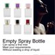 thumbnail image 4 of Lot de 6 flacons de parfum rechargeables en verre, vaporisateurs vides, distributeurs de parfum, 50 ml, 4 of 4