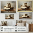 thumbnail image 4 of Designart "Cowboy Hat Simplicity Style IV" Cowboys Floater Framed Canvas Art Print, 4 of 7