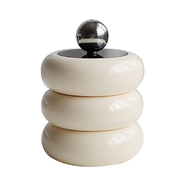 Artistic Sense Handmade Qtip Holder Nordic Style Dustproof Swab Storage Container with Lid, Premium Material, Easy to Fill and Clean, Workmanship