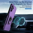 thumbnail image 2 of for Samsung A13 5G case, Galaxy A13 5G case, [Military Grade] with HD Screen Protector Magnetic Ring Kickstand Car Mount Protection Armor Phone Case Cover for Samsung Galaxy A13 5G, Purple, 2 of 15