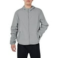 thumbnail image 1 of Mens Sportswear Lightweight Polyester Jackets Outdoor Camping Hooded Windbreaker Jacket Outwear, Gray, 2XL, 1 of 8