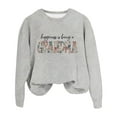 thumbnail image 1 of GZWYHT Grande Vente! Chandails à Capuchon pour Femmes, Chandails à Capuchon Graphiques, Chandail de Grand-Maman pour Femmes Automne Chandails à Col Rond Sans Capuchon le Bonheur, C'est d'Être une Grand-Maman, Tenues d'Automne, Vêtements d'Automne Gris G, 1 of 3