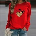 thumbnail image 2 of Womens Valentine's Day Blouses Top Long Sleeve Shirts for Women Valentine's Day Love Printed Shirt Casual Crew Neck Pullover Tops, 2 of 8