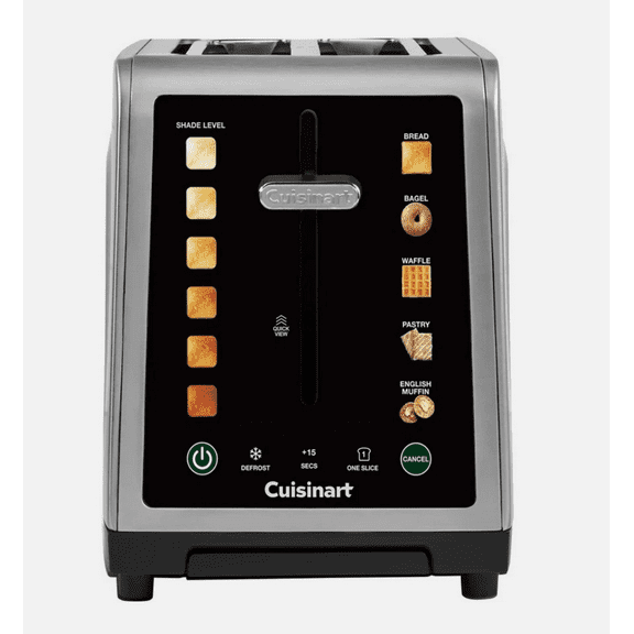 Cuisinart SimpliTouch XL Color Touchscreen 2-Slice Toaster