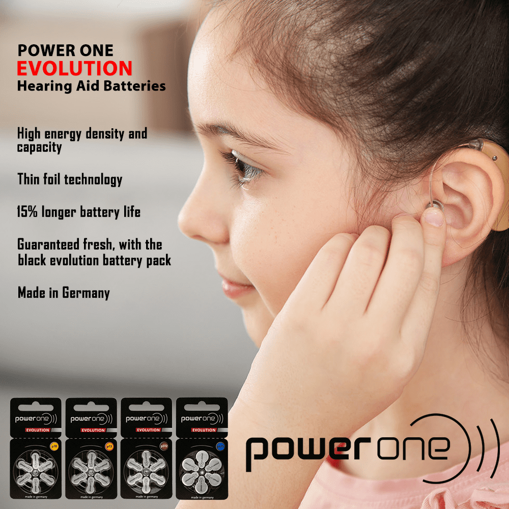 Piles pour appareils auditifs Power One P312 Evolution - Gleichcom AG