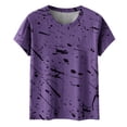 thumbnail image 4 of IROINNID Womens Summer Casual Printed Round Neck Fashion T-Shirt, 4 of 4