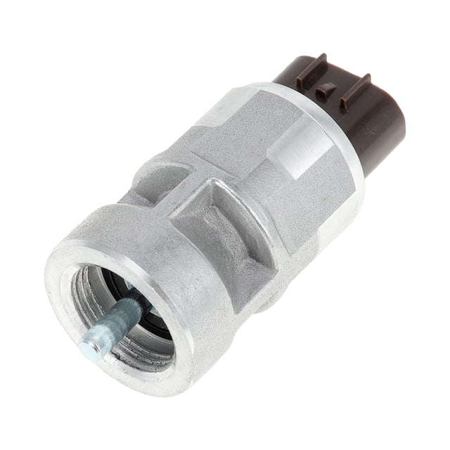 sensores de velocidad de transmisión 1 pc no.8972565250 para isuzu rodeo 2.8 99-04 sensor de velocidad vss de caja de cambios de automóvil resistente, reemplazo directo; vista en primer plano de sensor cilíndrico metálico plateado con rosca interna en un extremo, pieza metálica central visible y conector eléctrico marrón de tres terminales en el extremo opuesto, compatible con modelos Isuzu y Opel indicados en la ficha.