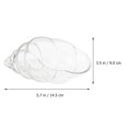 thumbnail image 2 of Creative Glass Food Bowel Snail Shaped Bowl Transparent Glass Tableware, 2 of 9