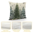 thumbnail image 4 of Nawypu  Christmas Trees Snowflake Throw Pillow Cover, Winter Holiday Cushion Case Decoration for Sofa Couch, 4 of 5