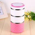 thumbnail image 4 of YLSHRF Stainless Steel Easy To Carry Food Storage Box, Lunch Storage Box, 1-3 Layer Food Container, For Home School Office Camping, 4 of 8