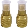 thumbnail image 1 of Adaptador de aire acondicionado Rawiri R410 de 2 piezas, acoplador rápido, adaptador de conversión del sistema de aire acondicionado (dorado), 1 of 8