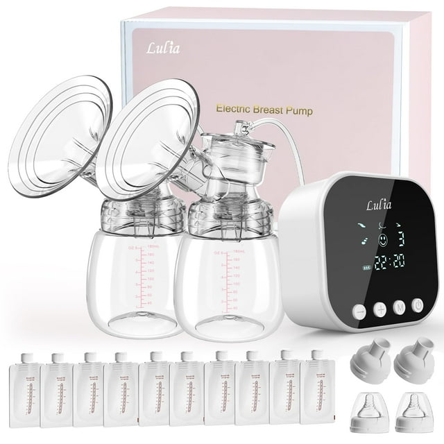 Extractor de Doble Pecho Eléctrico Lulia 4 Modos 9 Niveles Portátil