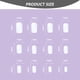 thumbnail image 2 of 4 de julio Prensa en uñas medianas cortas, 24 piezas de uñas postizas ovaladas acrílicas, pegamento en uñas para mujeres, uñas postizas reutilizables, 2 of 6