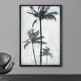 thumbnail image 2 of wall26 Framed Canvas Print Wall Art Palm Tree Silhouettes with Faded Blue Grunge Background Floral Nature Illustrations Modern Art Rustic Dramatic for Living Room, Bedroom, Office - 24"x36", 2 of 5