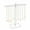 White, variant on Clear Acrylic Necklace Organizer Stand | Rotating Jewelry Holder Tree with Hooks for Necklaces Chains Bracelets Rings | Display Rack Holds Up to 84 Pieces | 11.5x3.3x11.6in | Lightweight Sturdy