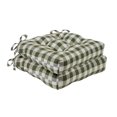thumbnail image 1 of Buffalo Check 2-Pack Chaise Pad, Sauge-Blanc, 16x15x3 Pouces, 1 of 5