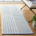 thumbnail image 2 of SAFAVIEH Natura Wayra Striped Runner Rug, Ivory/Blue, 2'3" x 8', 2 of 8
