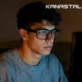 thumbnail image 6 of KANASTAL Blue Light Glasses Women Blue Light Blocking Glasses Men Bluelight Anti Glare Filter Gaming Computer Screen TV UV400 - Black Frame Clear Lens, 6 of 7