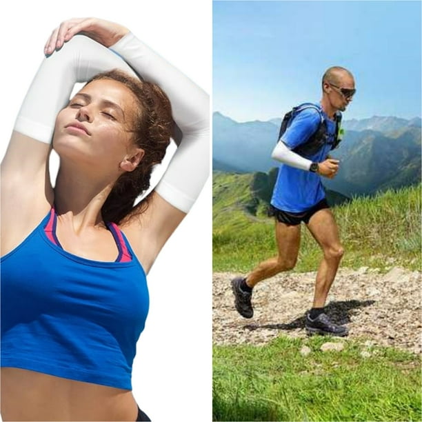 Coolzu UV Sun Protection Arm Sleeves, UPF 50 Compression Cooling