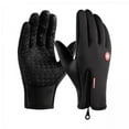 thumbnail image 1 of 2 Guantes De Invierno Resistentes Al Viento Y Con Aislamiento Para Motociclismo, , Talla XL, Color Negro, 1 of 8