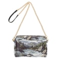 thumbnail image 2 of FORMRS Women Crossbody Purse with Chain Strap Vegan Leather Shoulder Handbag, River and Mountains, 2 of 7